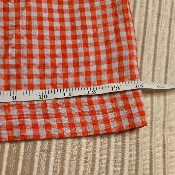 J. Crew Red and Gray Gingham Jumpsuit - Picture 13 of 16